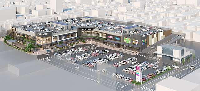 イオンタウン楽々園の外観イメージ