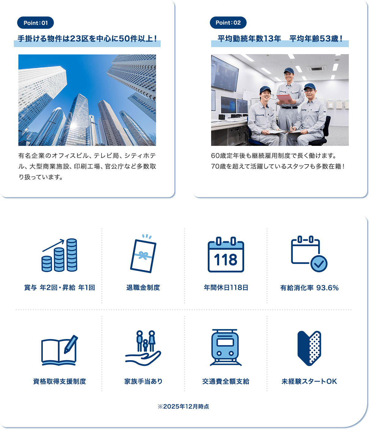 シービーエスの強み、福利厚生の画像