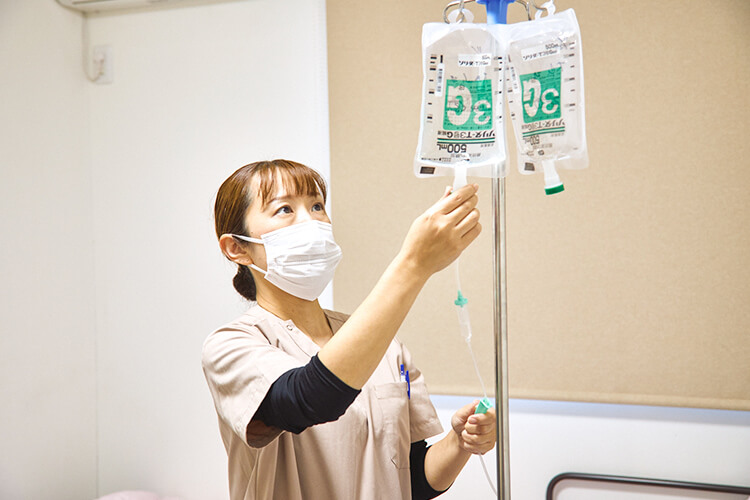 看護ステーションを拠点に、地域の要介護者への訪問看護