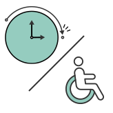 短時間勤務制度（介護）のアイコン