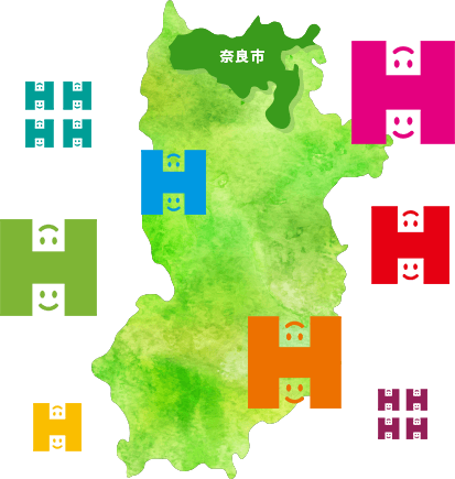 奈良県 事業所マップ