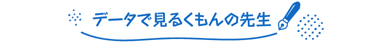 データで見る 、くもんの先生