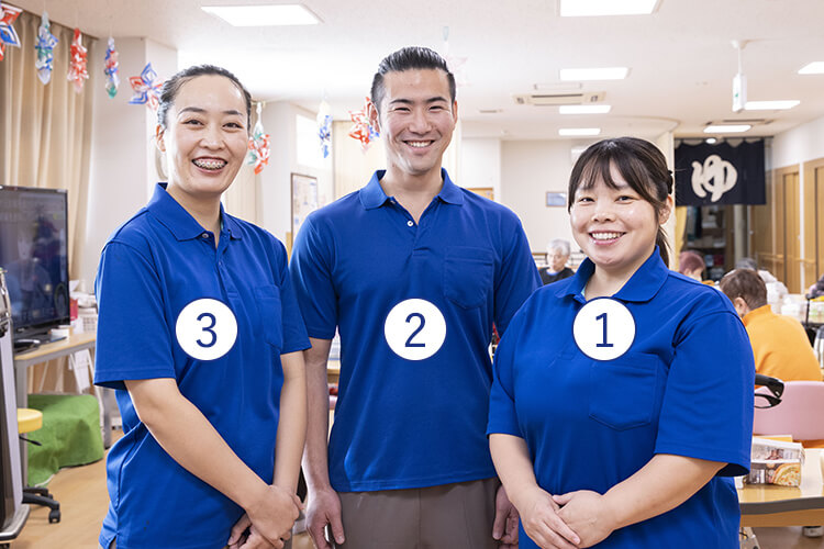 看護師、オペレーター、ヘルパーの3人1組でチームを組む訪問入浴スタッフのご紹介